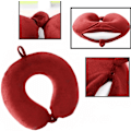 Miniatyrbild 2 av 5: Resekudde - Nackkudde i Memory Foam, Lyxig Lättviktig Kompakt Camping Snabbpack, Sovkudde (Röd) Red