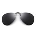 Miniatyrbillede 5 af 6: Clip-on Aviator Solbriller Pilot Briller Sort sort