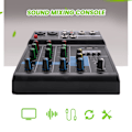 Miniatyrbild 3 av 5: Bärbar Ljudmixer Professionell 4-kanals Bluetooth Mixer Dj C