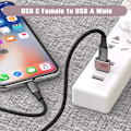 Miniatyrbild 3 av 5: USB till USB C-adapter, USBC hona till A hane OTG-laddare typ C-omvandlare för Apple Watch Ultra iWatch 7 8 9 10, iPhone , Plus Pro Max, AirPods 3 pink 4pc