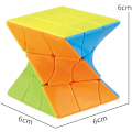 Miniatyrbild 5 av 5: 3x3 Distorted Oblique Cube Stickers Speed Cube 3D Puzzle Cube Vivid Color Magic Puzzle Toy