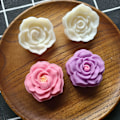 Miniatyrbilde 5 av 5: Månekakeformer Rose Design Håndtrykk Fondant Dekor C
