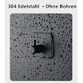 Miniatyrbild 6 av 6: Handdukskrokar 6 stycken krokar självhäftande, väggkrokar självhäftande krokar utan borrning av rostfritt stål, perfekt för badrum toalett kök kontor