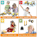 Miniatyrbild 5 av 5: Pedagogiskt STEM-inlärningskit, Byggklossar för förskolebarn, Teknikleksaker Kreativt set Present till pojkar 5 6 7 8 9 10 år