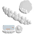 Miniatyrbild 1 av 5: Vit tangentbordsmoln handledsstöd, minnesskummaterial, ergonomisk, intim tangentbordsdyna för att lindra skrivsmärta