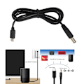 Miniatyrbild 2 av 5: Typ C USB C till 5.5x2.1mm Strömladdningskabel för Laptop Notebook