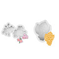 Pikkukuva 2 / 5: Moussekakku 3D Kukkakimppu Silikonimuotti DIY Fondant Sokerimassa P