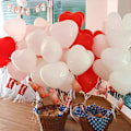 Miniatyrbilde 3 av 3: Valentinsdag - 100-pakning - hjerteformede ballonger