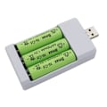 Miniatyrbillede 4 af 5: Universal USB Output Batterioplader 3 Slot Adapter Til AA AAA B