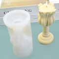 Miniatyrbillede 2 af 5: DIY Lys Silikoneform 3D Tulip-form Aromaterapi Voks Resin E