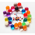 Miniatyrbilde 3 av 4: 5000 pakke Vannkrystaller 5 farger 0.8-1 cm multicolor