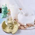 Miniatyrbillede 2 af 5: Engel Prinsesse Lys Epoxy Resin Form Aromaterapi Gips Sili