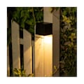Miniatyrbilde 2 av 5: 2 stk. Solcellelampe - utendørs hage firkantet vegglampe sollyssensor