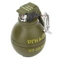 Miniatyrbilde 2 av 9: Mini Bærbar Metall Granat Form Anheng Nøkkelring Butan Gasslighter Uten Gass