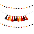 Miniatyrbilde 3 av 5: Makrame Duske Girlander Med Treperler For Barnerom Telt Ornament
