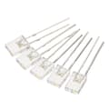 2x5x7mm x LED-lampa, 150st Rektangulär Klar LED för Elektronisk Komponentindikator, Vit