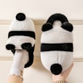 Miniatyrbillede 2 af 5: Sjove Panda Hjemmesko til Kvinder Søde Varme Plys Hjemmesko 38-39