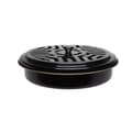 Myggespoleholder bakke ramme rustfrit stål rund stander Sort Black