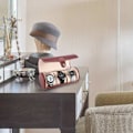Miniatyrbilde 6 av 7: Reiseklokkeetui, Klokkeboks for menn, 3 rom Bærbar Reiseklokkeetui Sylinder Rullholder Armbåndsur Smykker Display (Brun) Brown