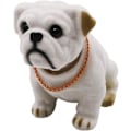 Miniatyrbild 1 av 5: Huvudskakande bulldog bildekoration nickande hundtillbehör hög simulering kreativ hund instrumentbräda hantverk hundälskare (bulldog)