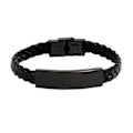 Miniatyrbillede 5 af 5: Læderarmbånd til mænd, flettet armbånd, fødselsdagsgave