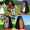 Miniatyrbillede 6 af 6: Bærbart udendørs instant pop-up telt privat camping brusekabine toilet omklædningsrum, længde: 1,2 meter, bredde 1,2 meter, højde 1,9 meter