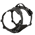 Miniatyrbilde 1 av 6: Hundesele med reflekstråd, Anti-trekk hundesele, Løping, Polstret vest, Justerbar bryststropp Svart S black S