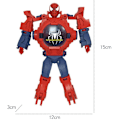 Miniatyrbild 5 av 6: Superhjälte Robert klockarmband, pojke och flicka elektronisk klockprojektor 3D klocka [deformerbar + 21 skärm projektion] Spiderman