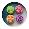 Miniatyrbild 3 av 5: Månkaksform i Blomform 150g Gör-det-själv Handpressad Fondant Måne