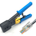 Miniatyrbillede 4 af 5: Easy Pass Thru Rj45 Crimper Rj45 Krympeværktøj Cat5 Cat5e Cat6 P