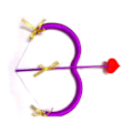 Pikkukuva 1 / 4: Cupidon Jousi ja Nuoli Naamiaisasuste RPG Cupidon Jousi ja Nuoli [DmS] Violetti Purple