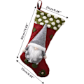 Miniatyrbild 2 av 7: Julstrumpor Stora 3-pack, Klassisk Jultomte-strumpa för Vuxna & Barn, Godispåse Presentpåse för Träddekorationer Julpynt