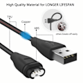 Miniatyrbilde 3 av 5: Lader for Garmin-klokker - Universal hurtiglader svart svart