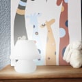 Miniatyrbillede 3 af 4: Kreativ glas bordlampe retro svampelampe homestay studie ins natlampe soveværelse sengelampe