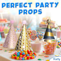 Miniatyrbild 6 av 7: Födelsedagspartyhattar - (12-pack, Flerfärgade, 18cm) - Färgglada konformade festliga huvudbonader för minnesvärda fester - Tillbehör & Dekorationer B
