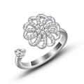 Miniatyrbillede 5 af 5: Fidget ring til kvinder, spinneringe mod stress og angst, meditationsring, anti-angst, beroligende ring, smykker, Valent Style 5 Style 5