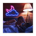 Miniatyrbild 5 av 5: Moln och Måne Neonskylt För Väggdekor Usb-driven Led Neonskylt