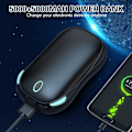 Miniatyrbillede 6 af 7: Elektrisk Håndvarmer, 2 stk. 5000mAh USB Lommevarmer - 3 Justerbare Varmetilstande Genopladelig Håndvarmer