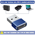 Miniatyrbild 5 av 5: USB till USB C-adapter, USBC hona till A hane OTG-laddare typ C-omvandlare för Apple Watch Ultra iWatch 7 8 9 10, iPhone , Plus Pro Max, AirPods 3 blue 3pc