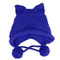 Miniatyrbilde 1 av 4: Dame Vinter Tykk Strikket Beanie Lue Søt 3D For Katteører Ensfarget