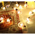 Miniatyrbillede 1 af 2: Multiformede lyskæder, 2M 20 LED dekorative lyskæder, velegnet til forskellige festivaler, snemandstemning snowman