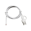Pikkukuva 3 / 5: Usb C -liitäntäjohto 2-ytiminen kaapeli DIY-virtajohto LED-valoille reitittimille