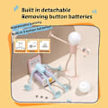 Miniatyrbillede 3 af 5: Sød Light Bead-Man Børnelampe - 2024 Udskiftelig Form Light Bead-Man, Mini Bordlampe med Sugekop - WELLNGS Sort Black