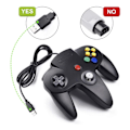 Miniatyrbillede 3 af 5: Retro USB Controller til N64 Spil, N64 Klassisk USB Controller Sort Black