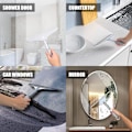 Miniatyrbilde 5 av 7: 2 stk. dusjskraper, egnet for dusj, glassdør, fliser og speil, stripefri skrape
