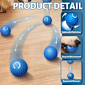 Miniatyrbild 3 av 7: Interaktiv hundboll, liten hundboll, smart leksaksboll, automatisk hundleksak, interaktiv bollleksak, USB 360 graders självrotation Orange