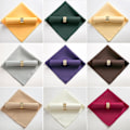 Miniatyrbillede 5 af 5: 10 stk. 48x48cm Polyester Servietter Til Restaurant Bryllup, S