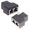 Miniatyrbillede 1 af 5: 1 til 2 vejs Lan Ethernet netværkskabel Rj45 hun splitter stik