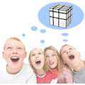 Miniatyrbillede 7 af 7: Spejl Cube, Magic Cube 3x3 Special Sølv Spejl Cube, Cube Klistermærker Speed Cube