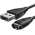 Miniatyrbillede 1 af 2: Oplader til Garmin Ur - Universal Hurtiglader Sort